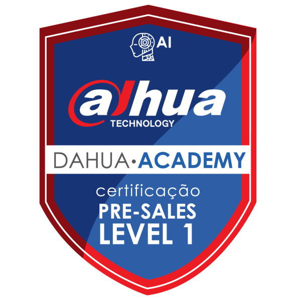 CERTIFICAÇÃO - PRÉ-SALES - NÍVEL - 1 - DAHUA TECHNOLOGY