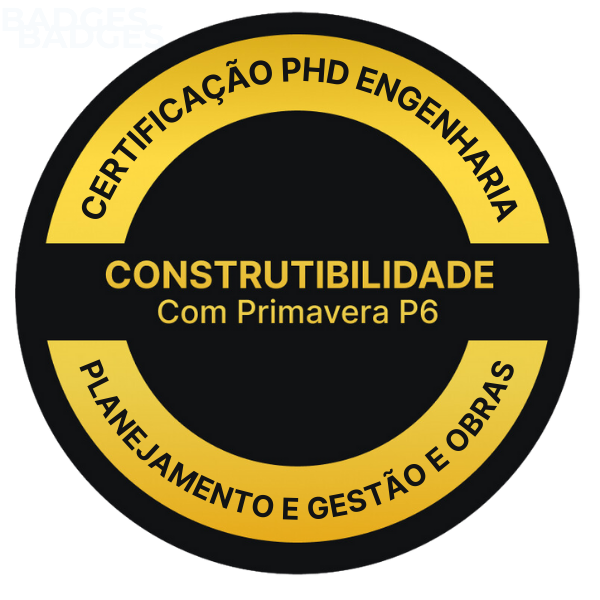 Certificação em Construtibilidade com Primavera P6